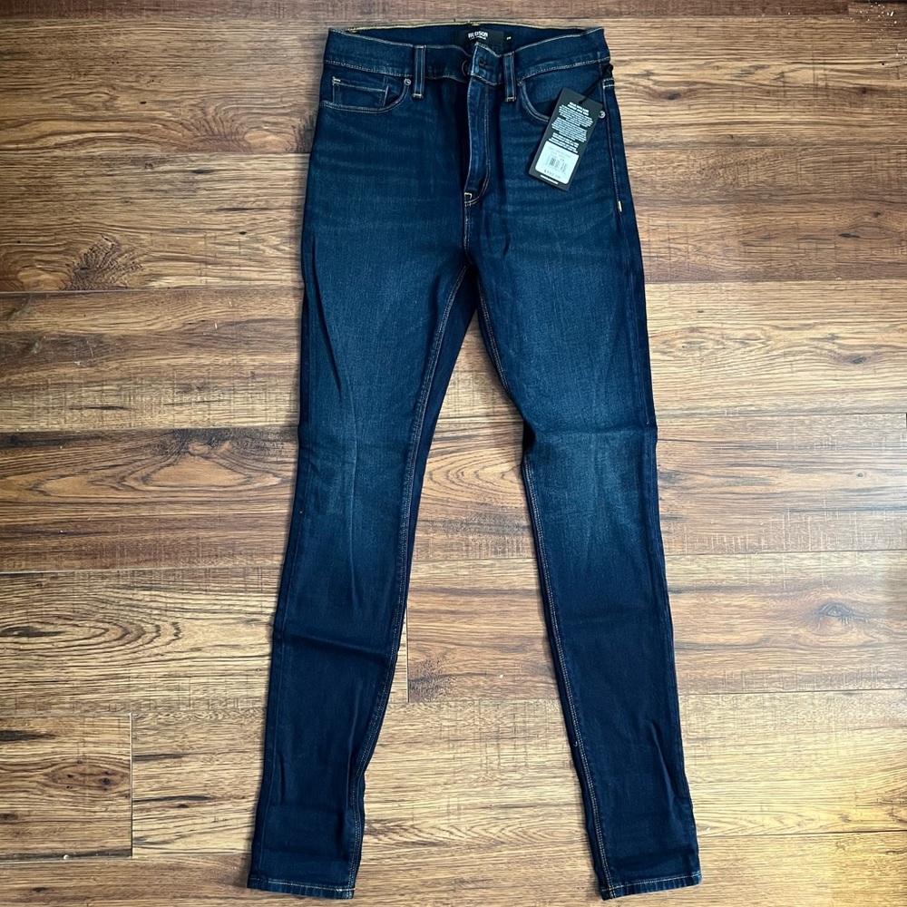 Hudson Barbara Dark Blue Requiem Denim Jeans Enhance NWT